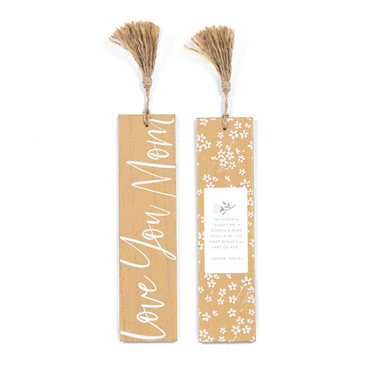 Mom Reversible Wooden Bookmark
