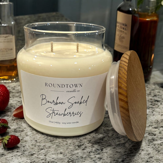 Bourbon Soaked Strawberries