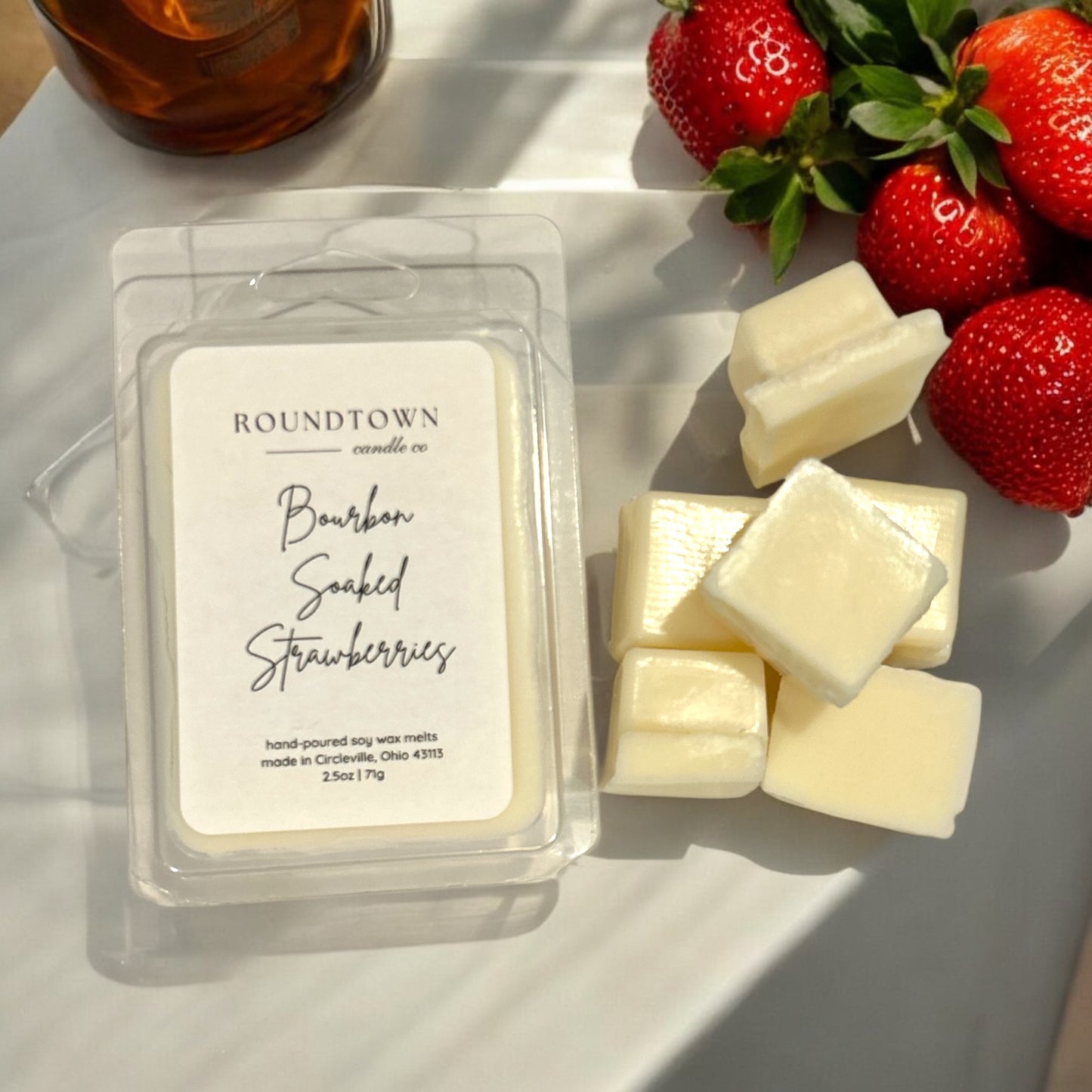 Bourbon Soaked Strawberries