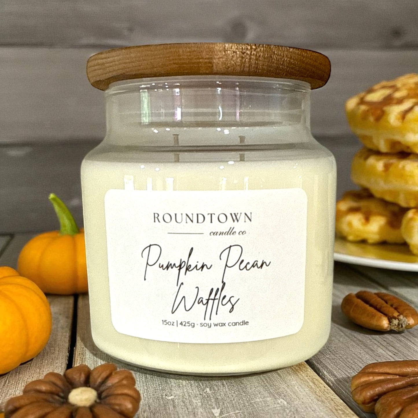 Pumpkin Pecan Waffles