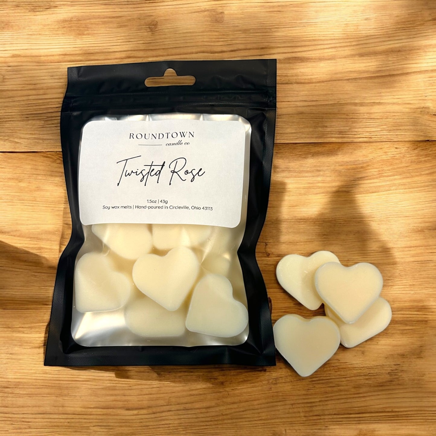 Twisted Rose Heart Shaped Wax Melts